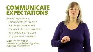 Communicate Expectations