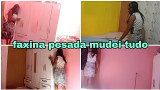 Faxina no quarto mudei tudo de lugar 