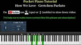 How We Love | Gretchen Parlato (Pocket Piano Tutorial)