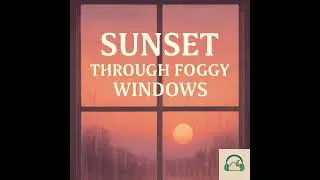 Sunset through foggy windows