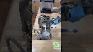Robot Barista prepping my Taro Latte