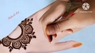 Beautiful mehndi cone designs | Back hand mehndi design simple arabic rose | simple mehndi design