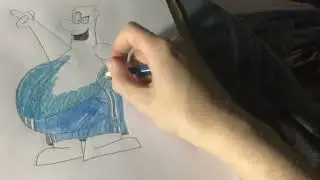 Drawing and Colouring Big Phillip Peninsula for @YuuriDaFox , @Jayman872 and @BootlegTimmyTurner