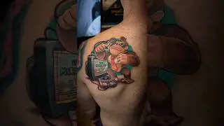 Donkey Kong playing Super Nintendo! #tattoo  #tattoos #donkeykong #supernintendo #nintendo