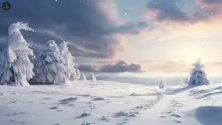 Vast Winter Silence ❄️✨ Relaxing Piano Music & Gentle Snowfall for Deep Peace, Focus, Sleep