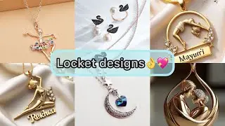 Unique elegant Gold Locket jewllery designes😇Beautiful for you collection // fashion jewllery 👌😍❤️&zwj;🩹