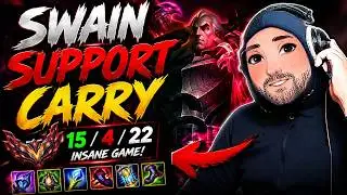 🔥 15/4/22 SWAIN SUPPORT CARRY! This Pick Is Actually BROKEN! | League of Legends (SwainGod)