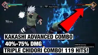 JUMP FORCE KAKASHI TRIPLE LIGHTNING BLADE COMBO!ADVANCED KAKASHI COMBOS NARUTO ASSIST 40%-75% COMBOS