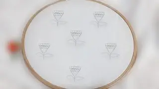 All Over Floral Design for Dress/Kurti (Hand Embroidery Work)