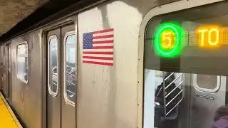 MTA Subway | R142 5 Train Arriving 3rd Avenue East 138th Street
