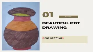 Pot drawing #art#painting#@Abhinavkumar-c8i3z