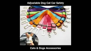 Adjustable Dog Cat Car Safety Belt Pet Seat Vehicle Seat Belt Harness Lead | Cats & Dogs Accessories