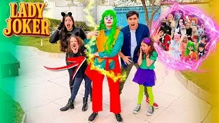 A LADY JOKER VOLTOU PARA A CIDADE DOS SUPER VIL&Otilde;ES COM PORTAL M&Aacute;GICO DOS VIL&Otilde;ES E QUER NOS ATACAR!!!