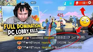 Full Domination on PC Lobby & V Badge Youtubers 😱 Tonde Gamer