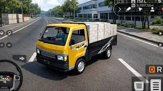 Truck 🚚 Simulator Indonesia | Small Truck Deliver Bricks | Mobile Gameplay 