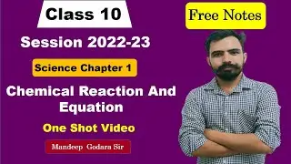 Chemical Reactions and Equations in One Shot | Full Chapter | Target 95+ #class10 #class10science