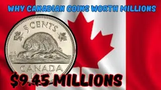Канадская монета пять центов 2015 года 🇨🇦 | Стоимость, дизайн и информация для коллекционеров