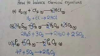 How to balance a chemical Equation || Harrison J Zulu Tutor