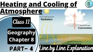 Heating and Cooling of Atmosphere | Solar Radiation, Heat Balance and Temperature |Class 11 Geo Ch 8
