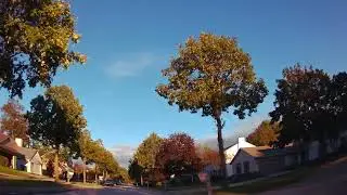 4K Dash Cam - Beautiful Subdivisions And Roads At The Oak Creek South Milwaukee WI Border Fall 2024
