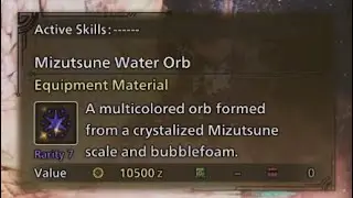 Monster Hunter Wilds Mizutsune Water Orb Drop Location Target Reward