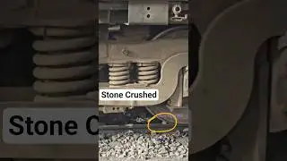 Brake released and stone crushed.#engine #locomotive #railway #shorts