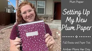 First Impressions of the Plum Paper Customizable Planner | Set up and Review | In Depth Paper Test