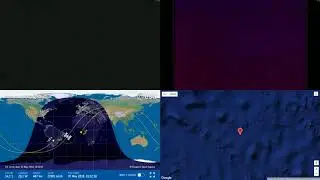 South Atlantic Radiation Flashes - NASA/ESA ISS LIVE From Space With Map - 22 - 2018-05-07