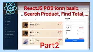ReactJs Build POS form | #part2 | speak khmer.