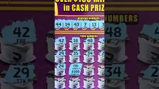 BOOM!💥$100 Burst Win on This Scratch-Off!💰😸 #shorts #lottery
