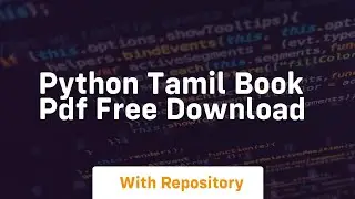 python tamil book pdf free download