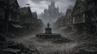 Abandoned Medieval Square | Dark Ambient for Deep Focus, Solitude and Reflection