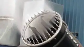 SS50i Dust Cannon In Operation - up close