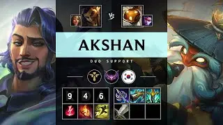 Akshan Support vs Bard - KR Master Patch 25.17