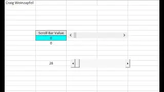 How to use a Scroll Bar control