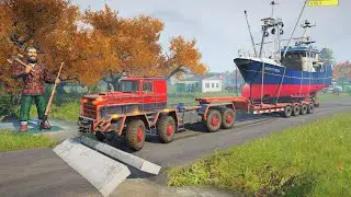 SnowRunner Gameplay | Truck and Car vs Speed Bumps With Extreme Broken Road  Ep41
