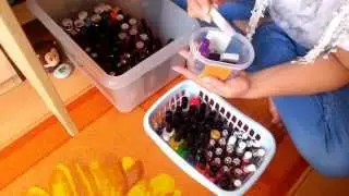Ecco la mia postazione di Nail Art ,smalti eccessori ecc....By Nika