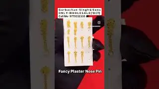 fancy Handmade Nose Pin #nosejewelry #nosepin #nosering #earrings #mukuthi #nosestud #jewellery