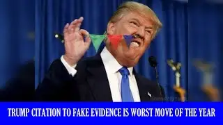 TRUMP CITATION TO FAKE EVIDENCE IS WORST MOVE OF THE YEAR