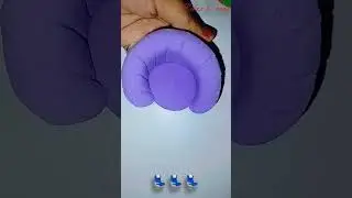 DlY Miniature Clay Sofa Making 😍 | Tiny Room Decor | Satisfying Art #shortsfeed #diy #art