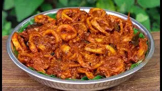കൂന്തൽ (കണവ) റോസ്റ്റ് | Koonthal Roast Recipe - Kerala Style | Squid / Kanava Roast Recipe