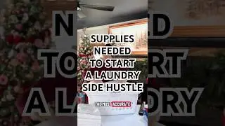 The supplies you need to start you laundry side hustle in 2026!