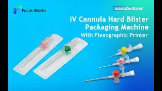 IV cannula hard blister packaging machine with flexographic printer