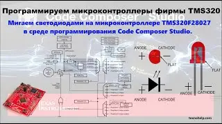 Урок№1. Мигаем светодиодами на TMS320F28027 в среде программирования Code Composer Studio.