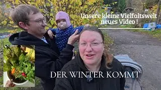 #Garten etwas #Winterfest machen. #Pumpe, #Dalien, #artischoken  abbauen, zudecken und hineinbringen