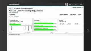 Banking - Loan Processing (IBM Case Manager & Datacap)