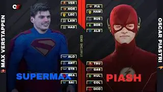 F1 Starting Grid BUT Drivers Are SUPER HEROES!