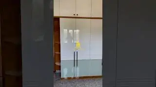 Simple study table, built-in dressing mirror