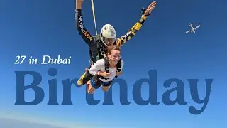 BIRTHDAY IN DUBAI | skydiving (!!), atlantis waterpark, arabic food + WICKED 🎂💚🩷