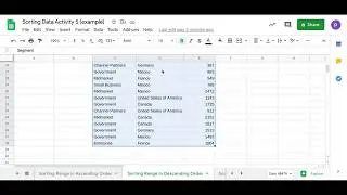 Sort Data by Range step by step